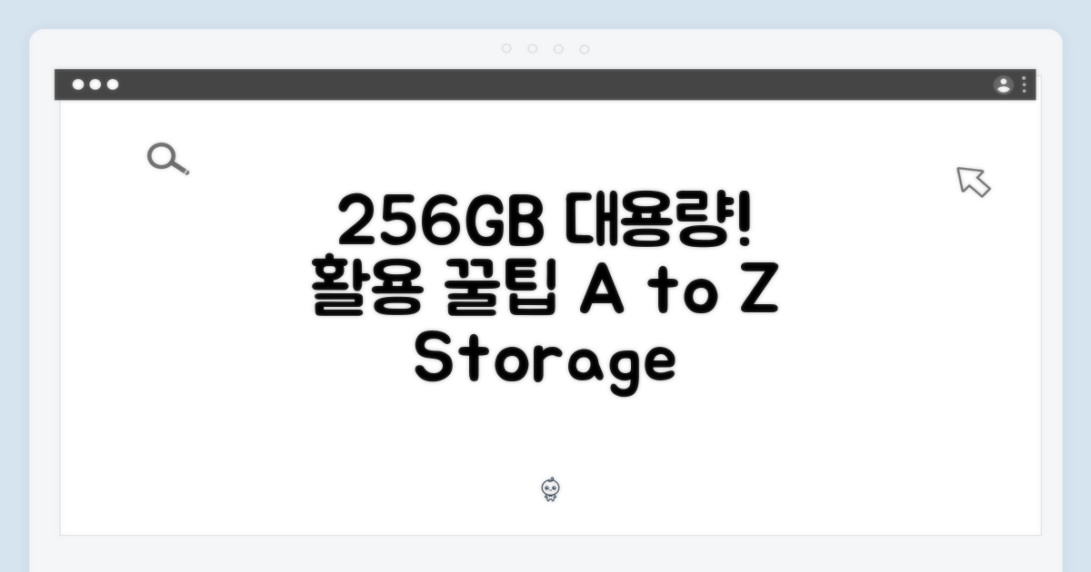 256GB 넉넉한 공간 활용법