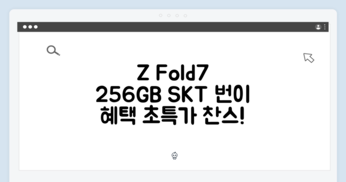 Z Fold7 256GB, SKT 번호이동 혜택