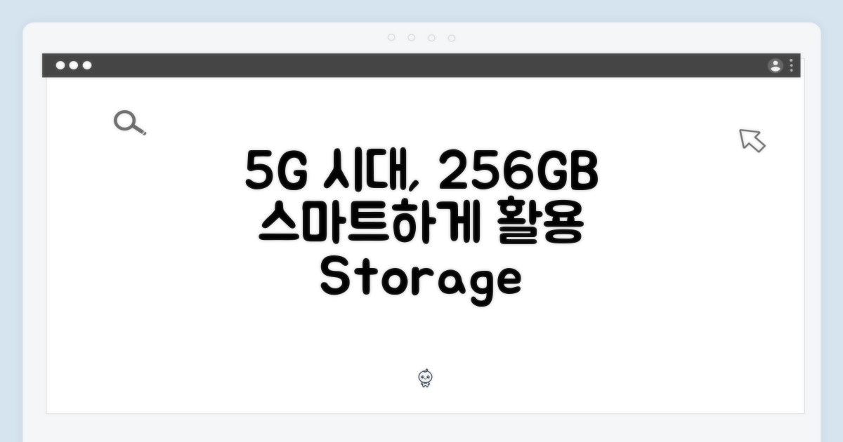 5G 시대, 256GB 활용법