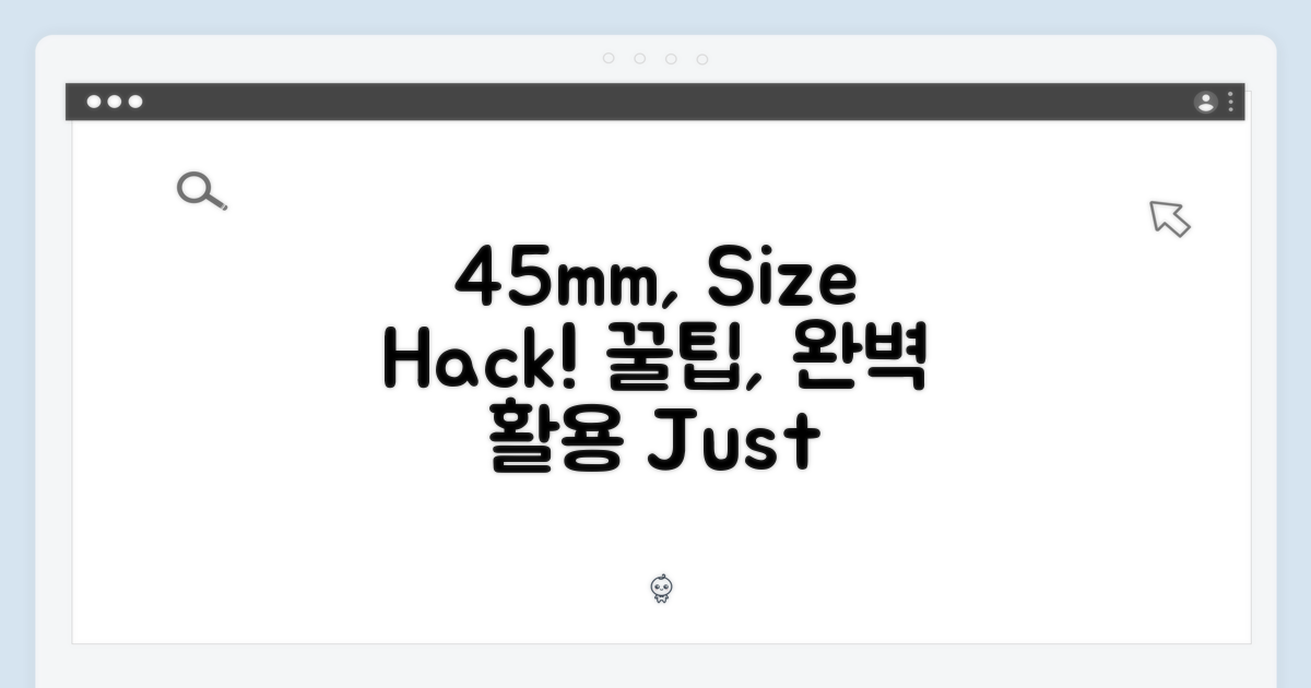 45mm, 크기별 활용법