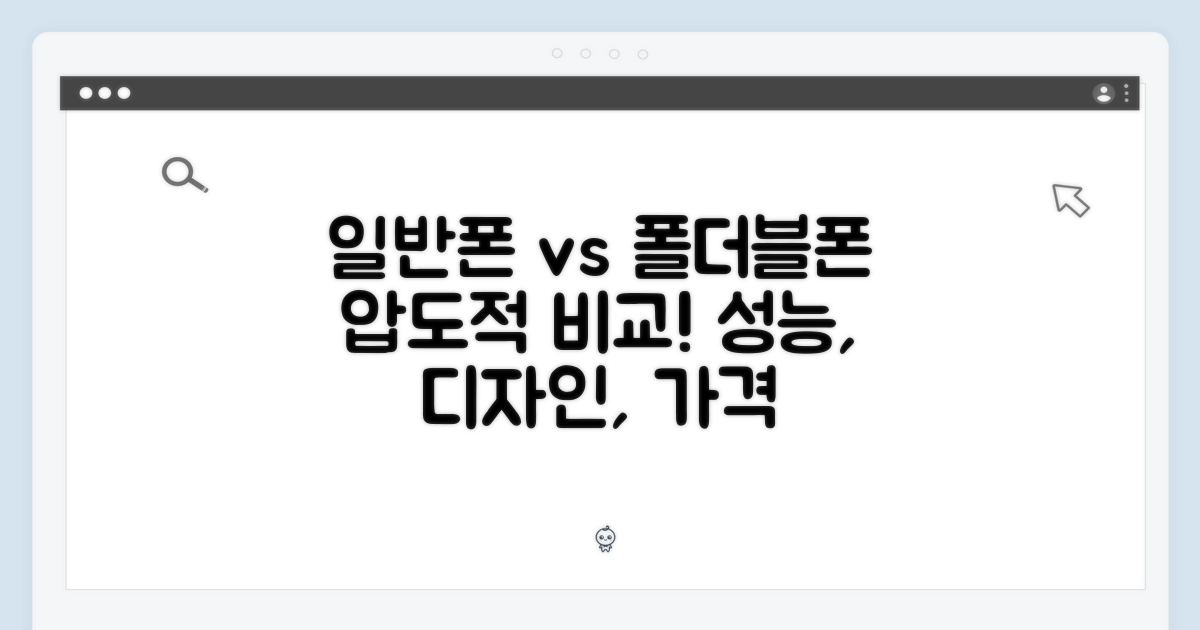 일반폰 vs 폴더블폰