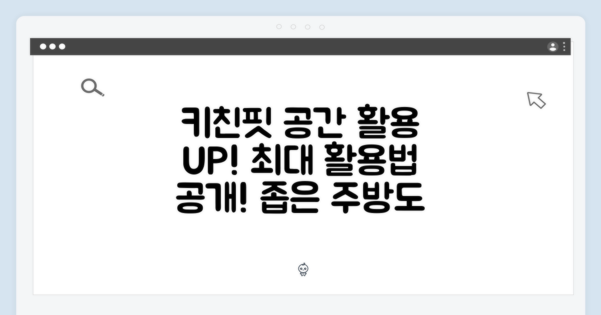 키친핏, 공간 활용 극대화 가능할까?