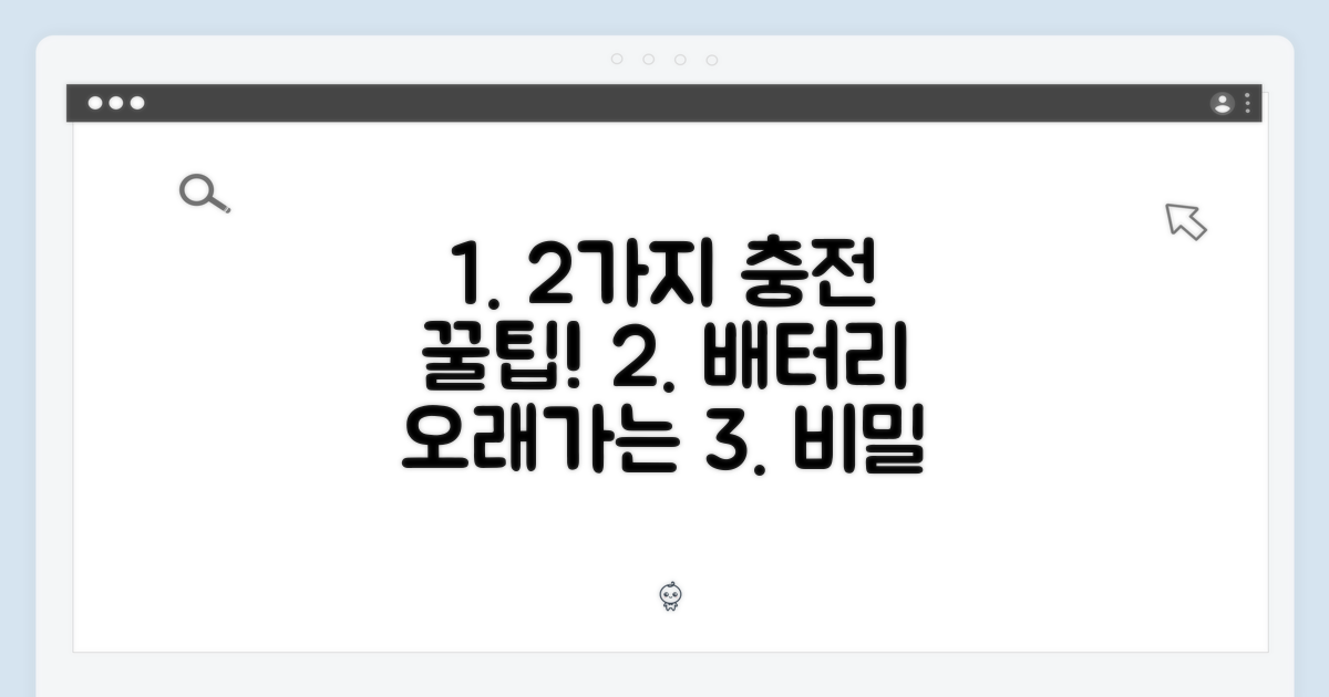 2가지 충전 팁