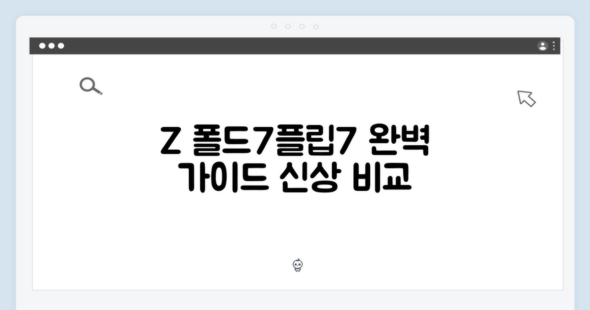 갤럭시 Z 폴드7/플립7 완벽 가이드