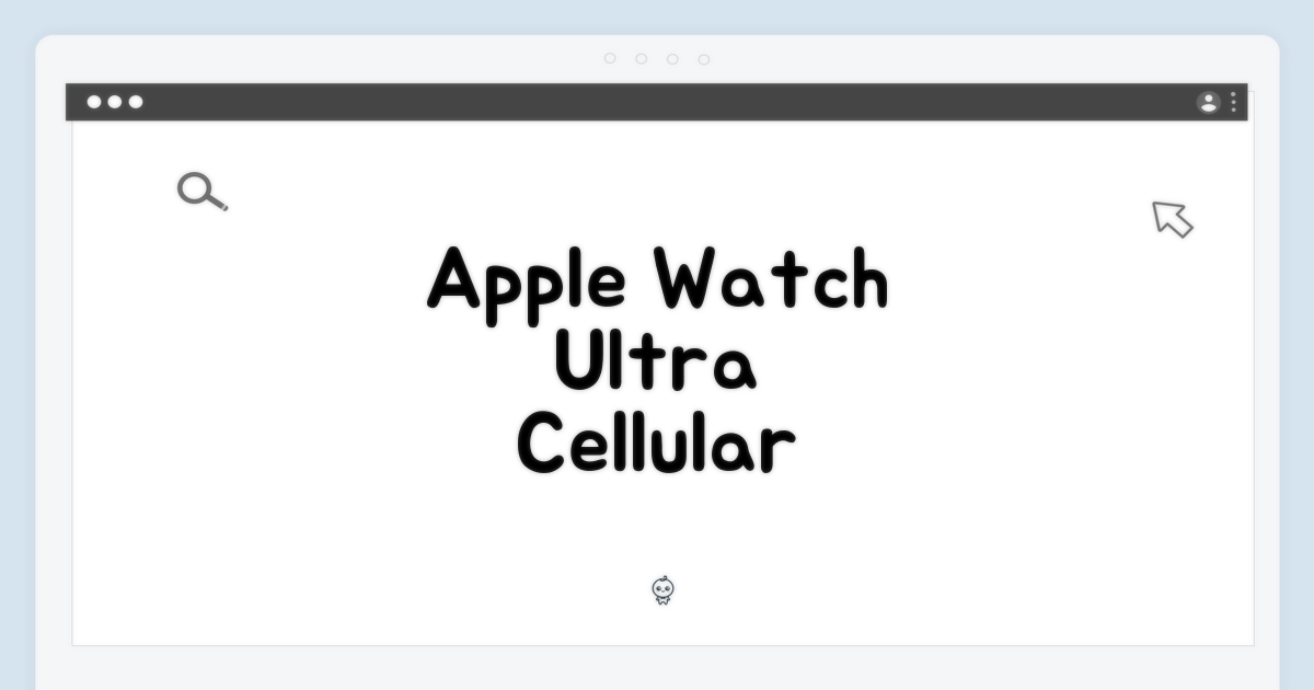 놀라운 Apple 워치 울트라 셀룰러 49mm (티타늄)!