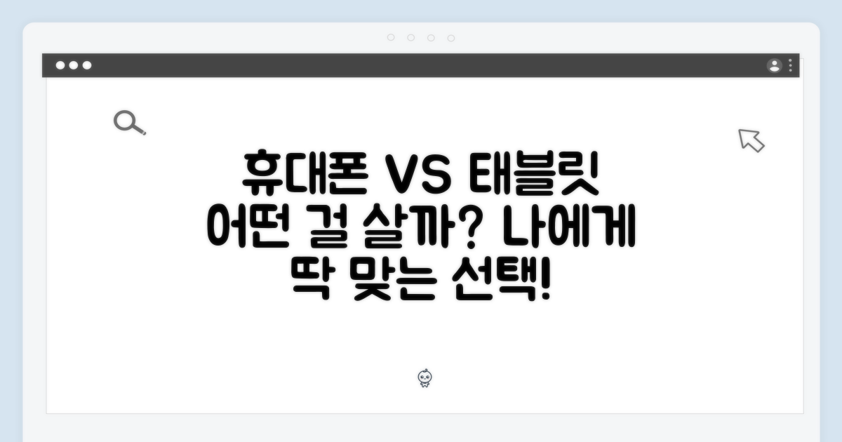 휴대폰 vs 태블릿, 무엇을 선택?