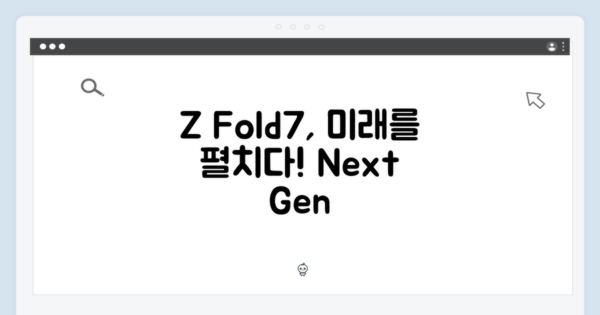 미래 폴더블폰, Z 폴드7은?