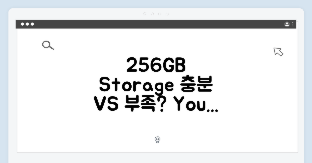 256GB, 충분할까? 부족할까?