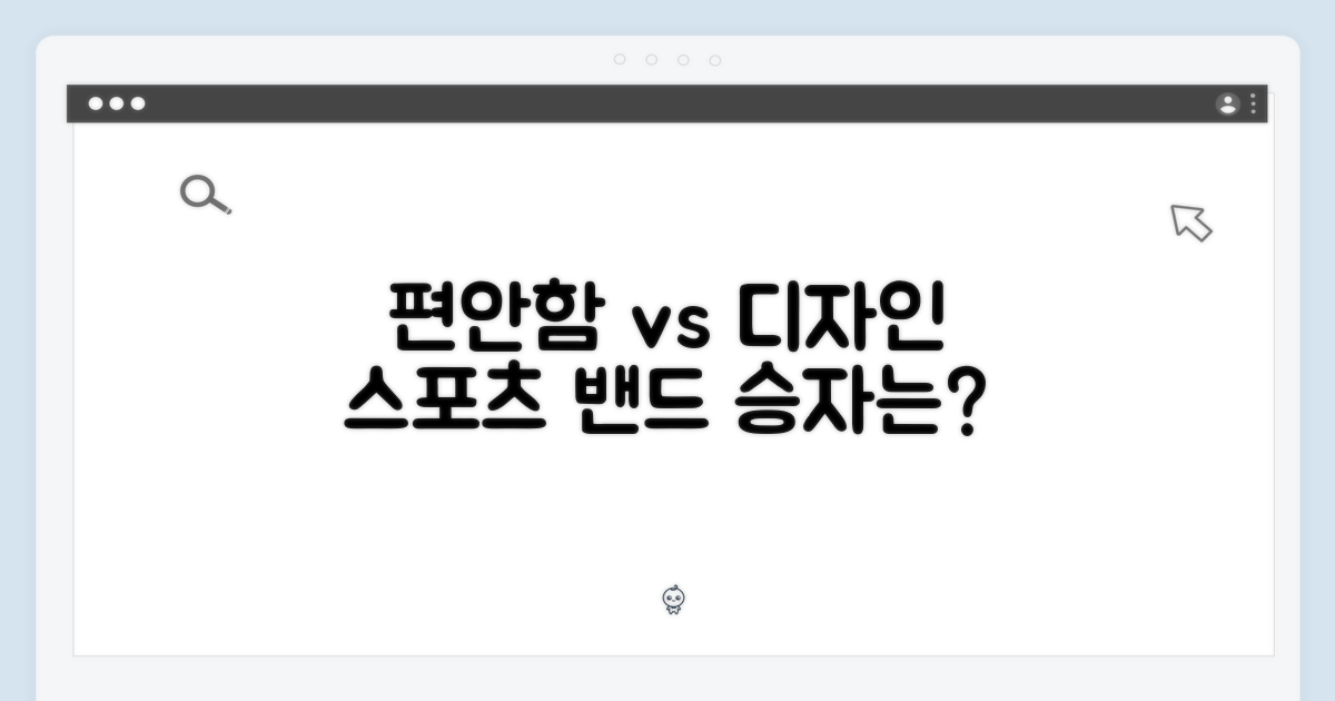 스포츠 밴드: 편안함 vs 디자인
