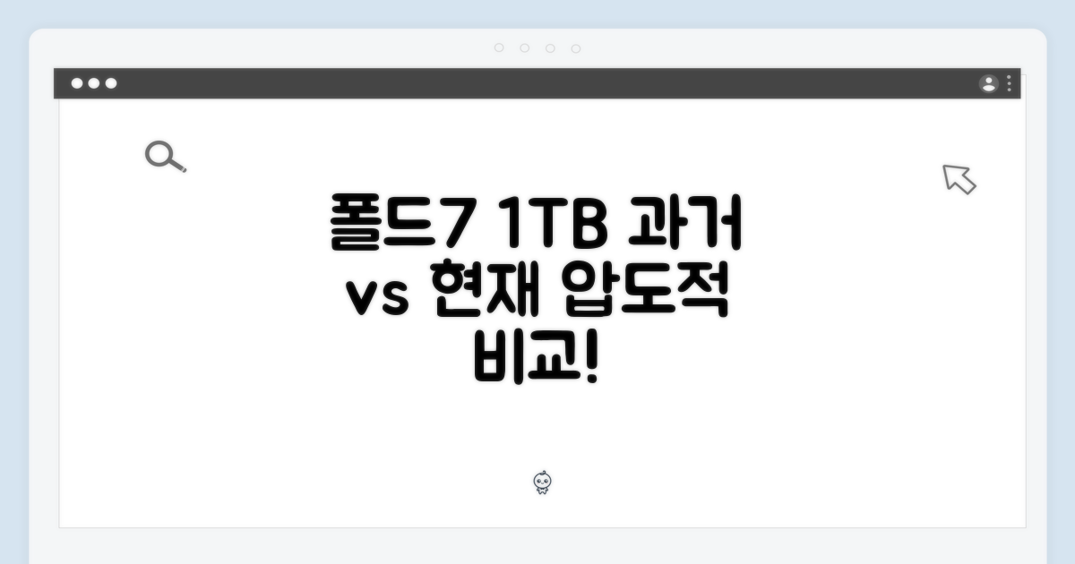 폴드7 1TB, 과거와 현재 비교
