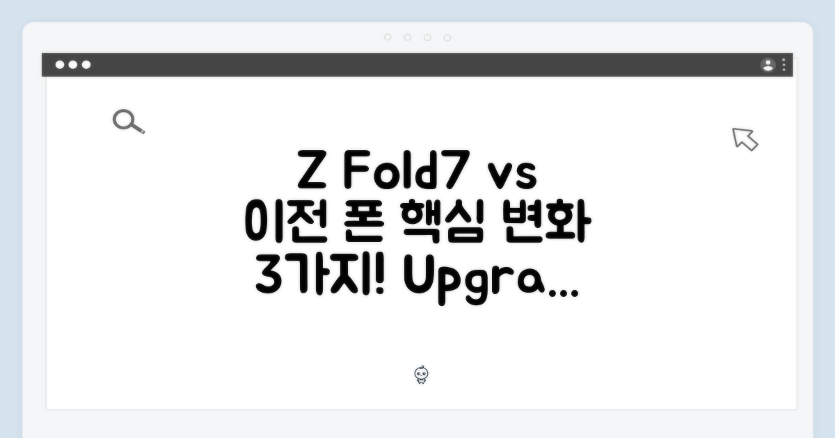 Z Fold7, 이전 모델과 차이