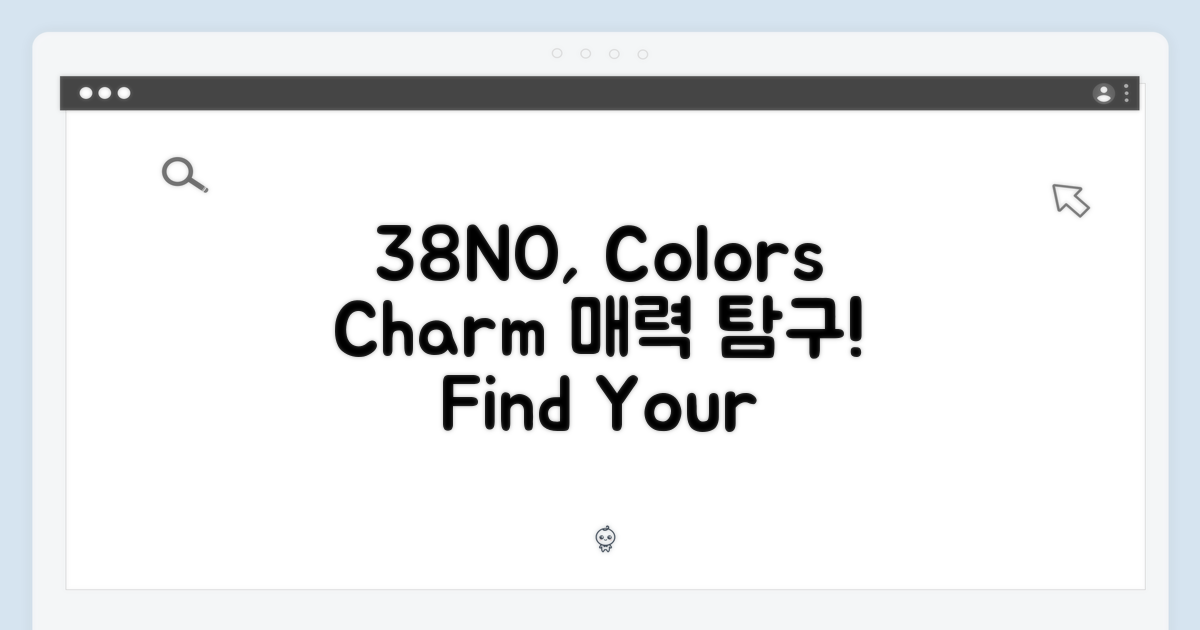 38NO 색상이 주는 매력은?