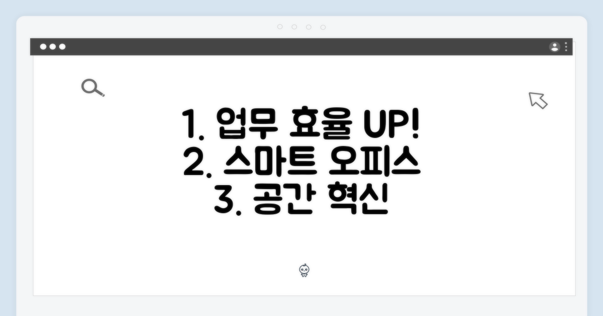 사무실 환경을 최적화하세요