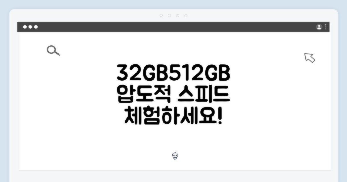 32GB, 512GB 성능을 느껴보세요
