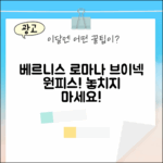 놀라운 베르니스 로마나 브이넥 원피스!