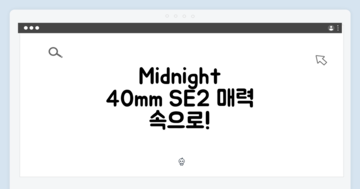 미드나잇 40mm SE 2 매력 탐구