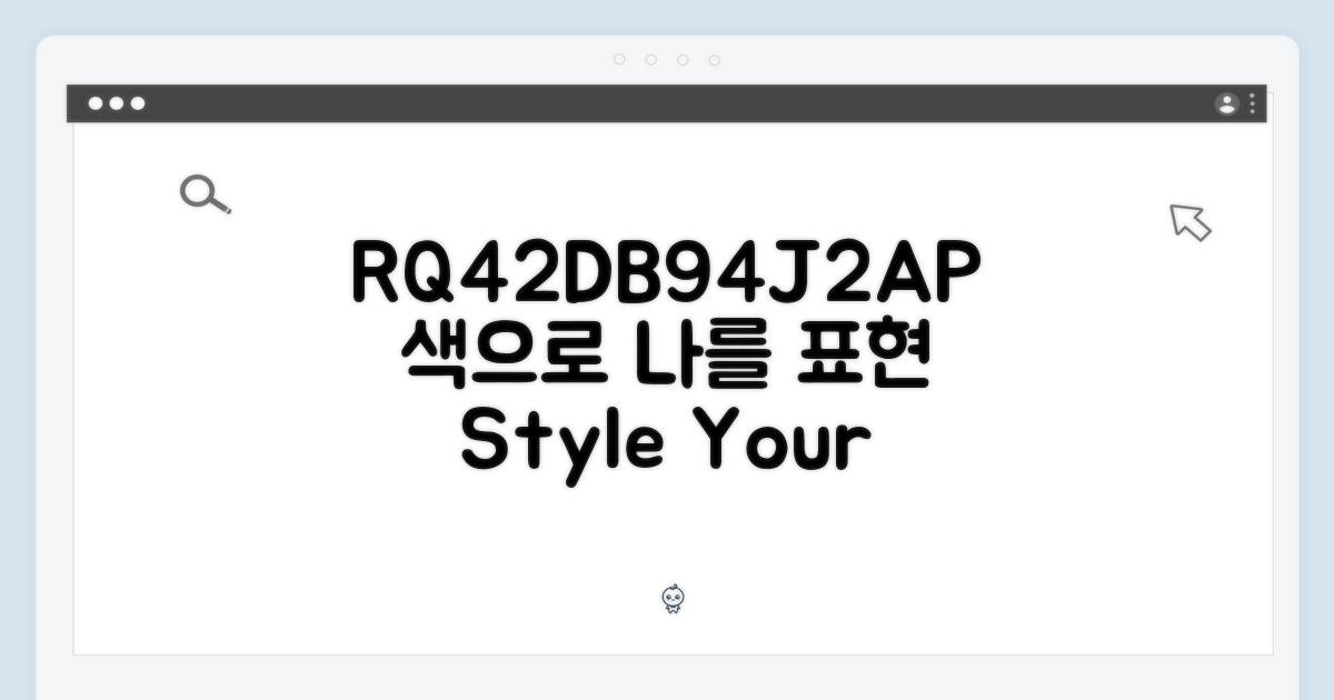 RQ42DB94J2AP, 색상으로 개성 더하기