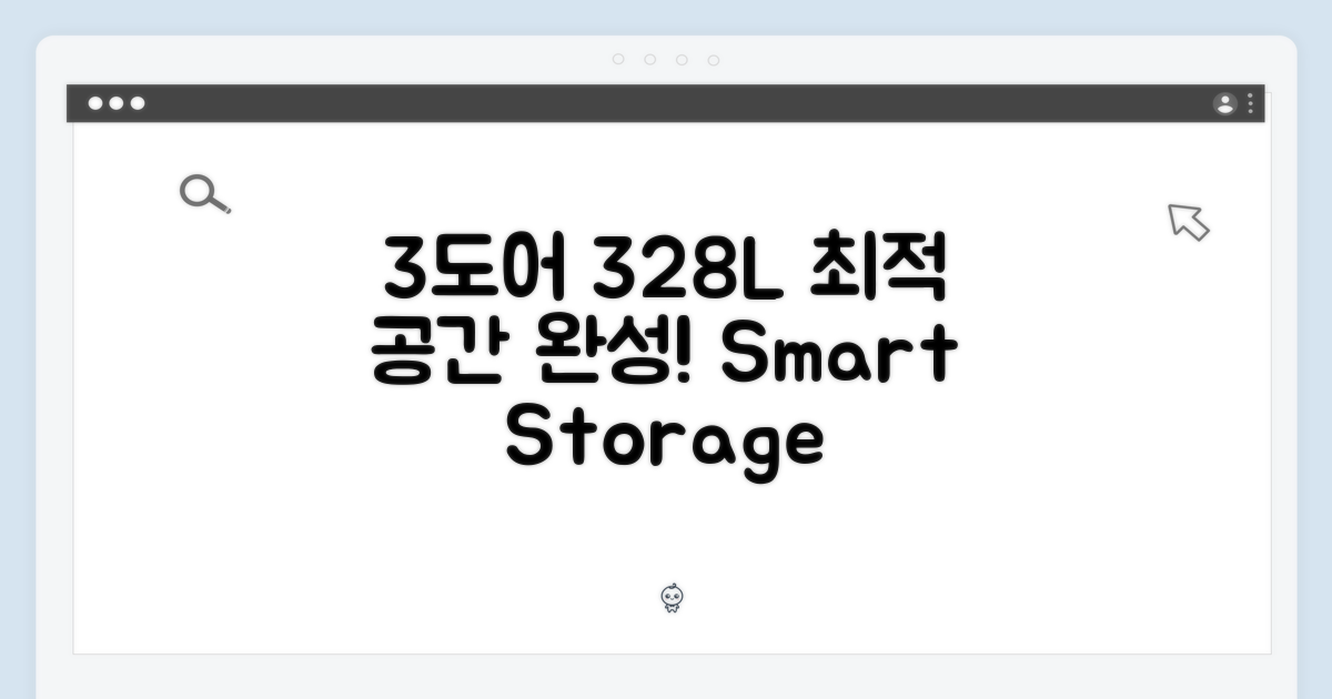 3도어, 328L 최적 공간