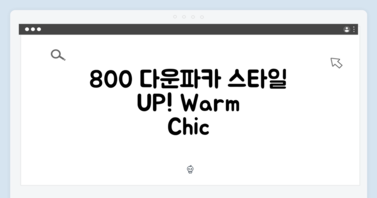 800 다운파카, 스타일 UP!