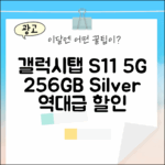믿을 수 없는 갤럭시탭 S11 5G 256GB 실버