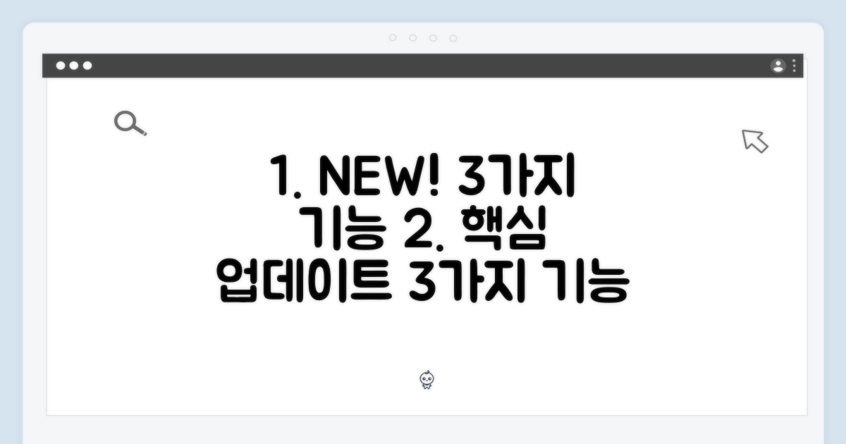 3가지 신규 기능