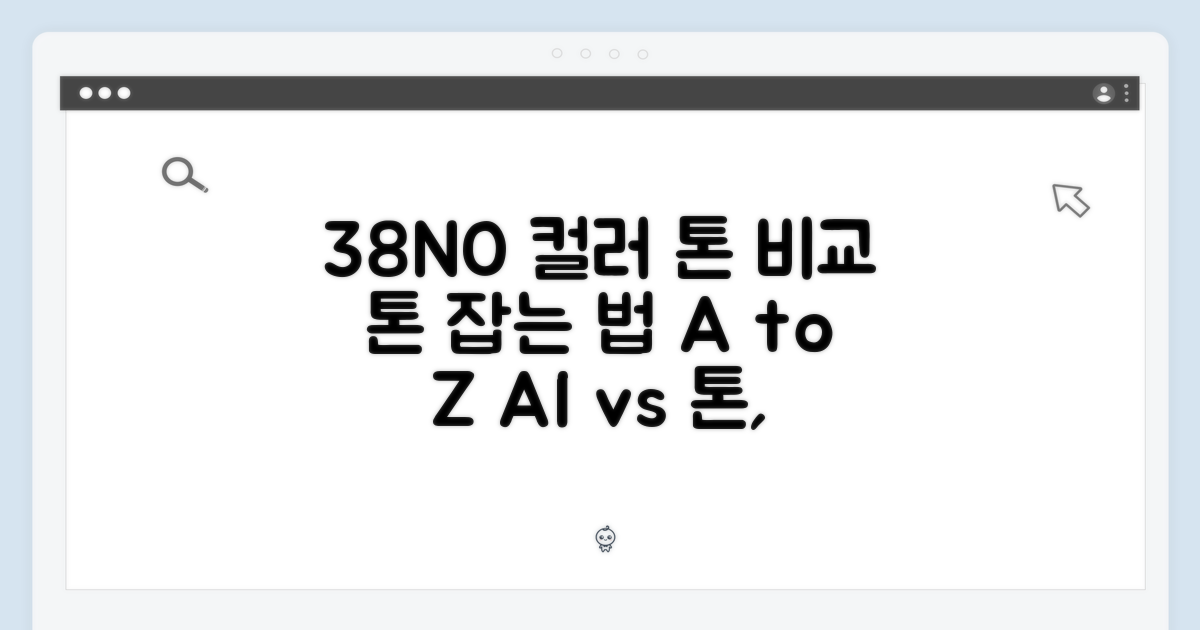 38NO 컬러: 톤 비교 분석