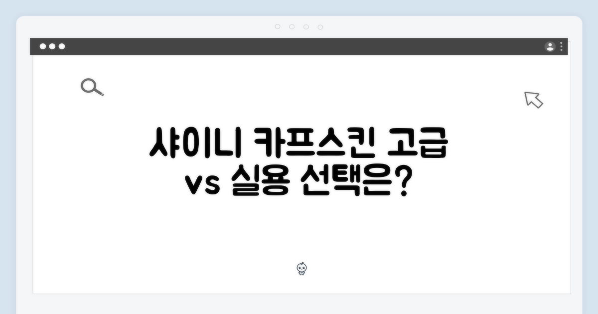 샤이니 카프스킨: 고급 vs 실용