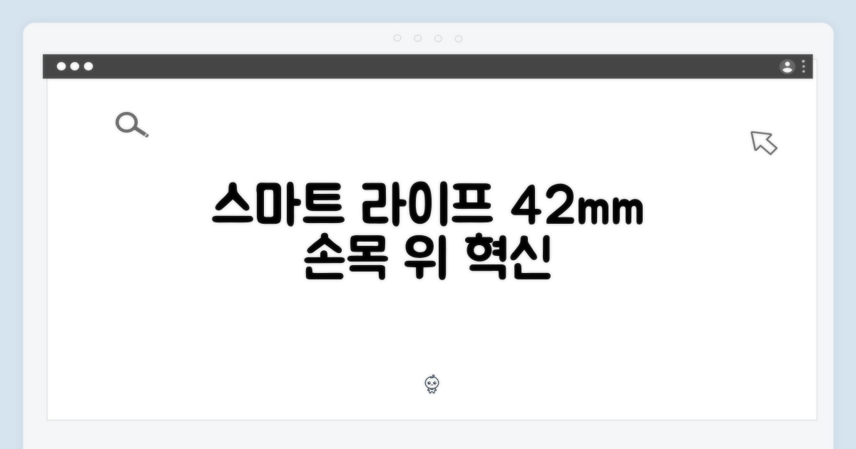 스마트한 라이프, 42mm 손목 위