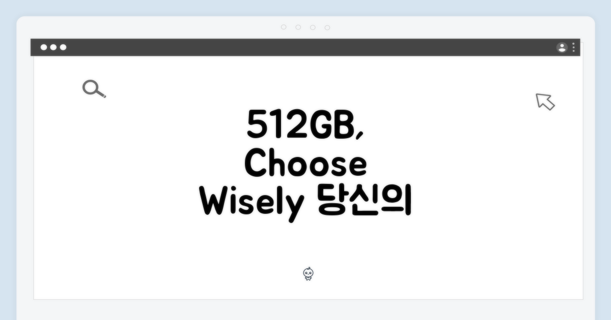 512GB, 당신의 선택은?