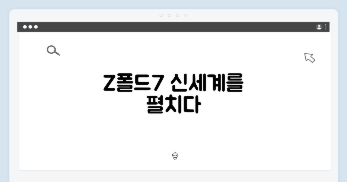 Z폴드7, 전에 없던 경험