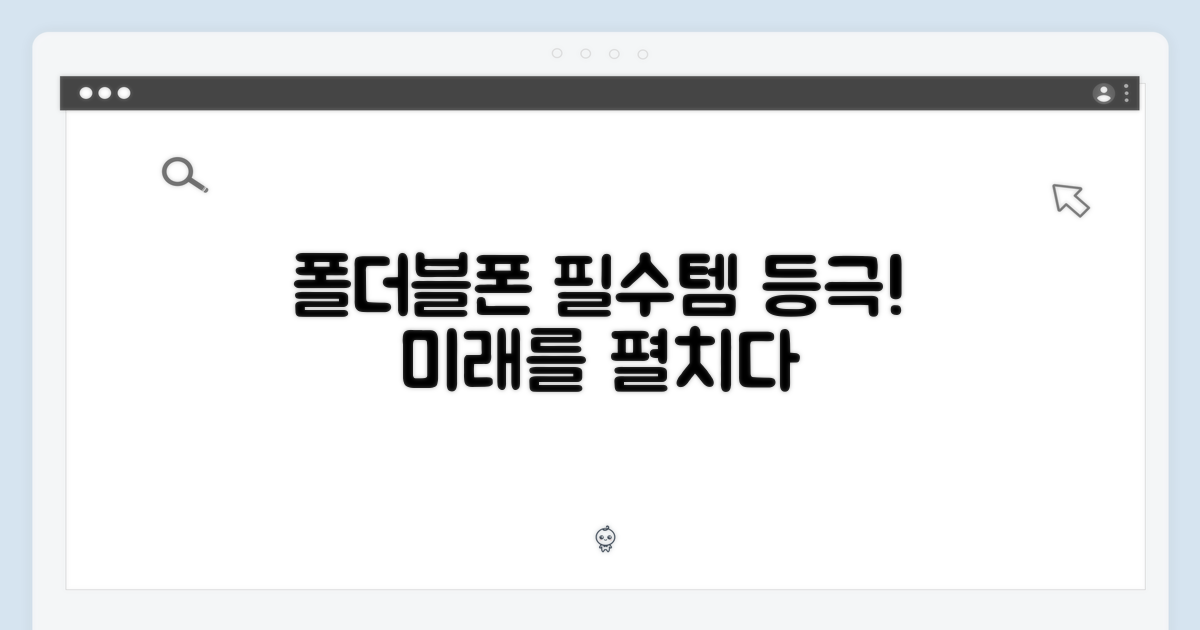 폴더블폰, 이제는 필수템